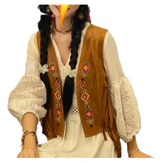 Chaleco hippie mujer sale