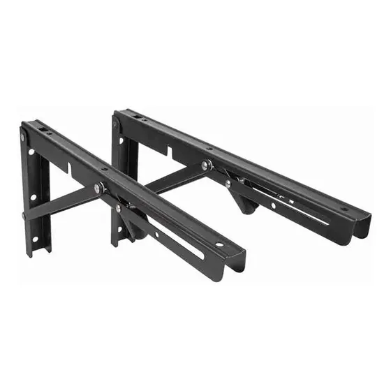 Pie De Amigo Plegable De Hierro 31 Cm Soportan 75 Kg 2 Uni