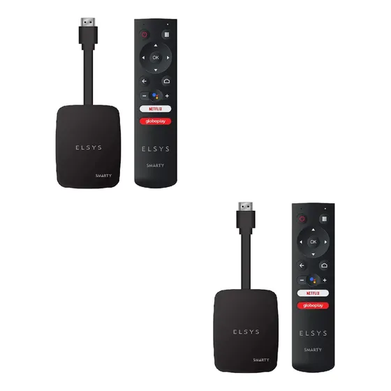Kit 2 Receptor De Tv Box Via Internet Full Hd Elsys Smarty