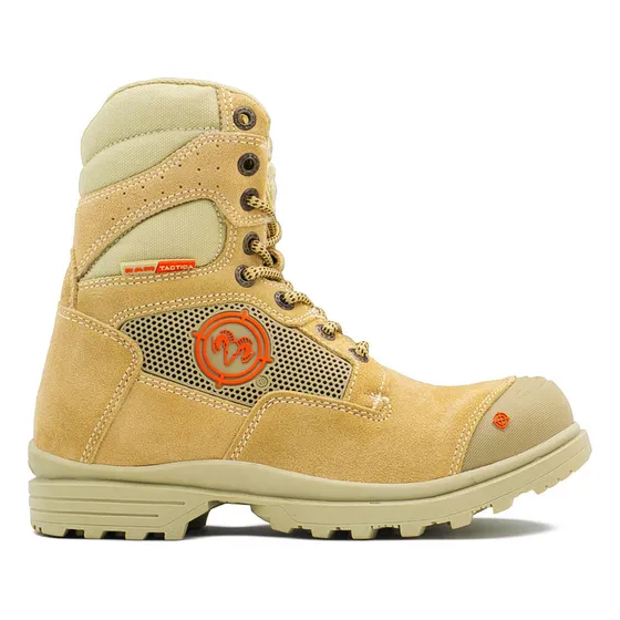 Bota Táctica Ram Caballero Beige Antiderrapante Senderismo