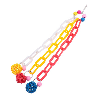 Cadena De Plástico Colgante De Plástico Para Mascotas, Loros Cadena De Plástico Colgante De Plástico Para Mascotas, Loros