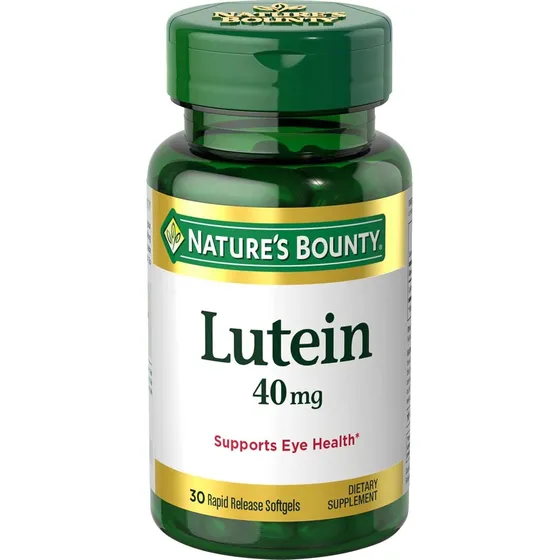 Nature's Bounty Luteína 40mg Suplemento Visión Zeaxanthin Sin Sabor