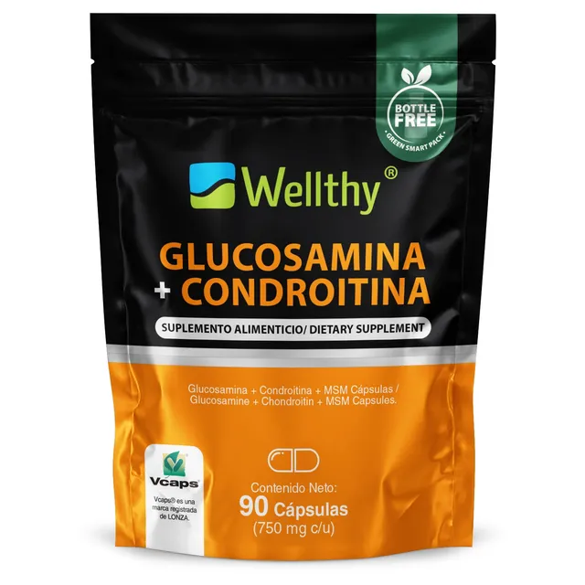 Glucosamina + Condroitina + Msm. 90 Cápsulas Bottle Free