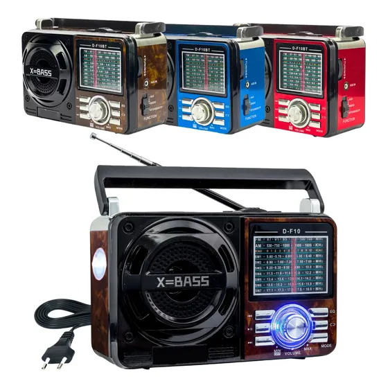 Radio Am\fm Retro Antigo Bluetooth Usb Recarregavel Bivolt