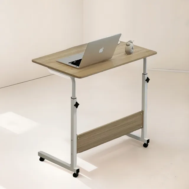 Mesa Escritorio Portátil Pc Móvil Regulable Oficina C/ruedas