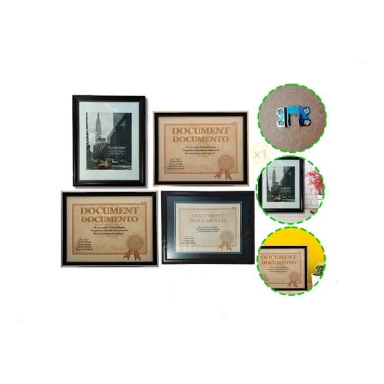 Marco Para Diplomas Soporte De Certificados Cuadro Vidrio 