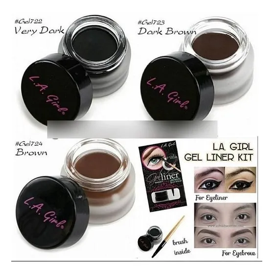 Delineador En Gel Con Brocha A Prueba De Agua De L.a Girl