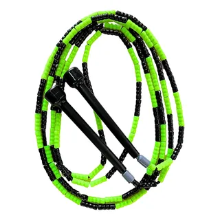 Corda Pular Segmentada Freestyle Beaded Rope Prottector 3mt Cor LimĂŁo E Preto Corda Pular Segmentada Freestyle Beaded Rope Prottector 3mt Cor LimĂŁo E Preto