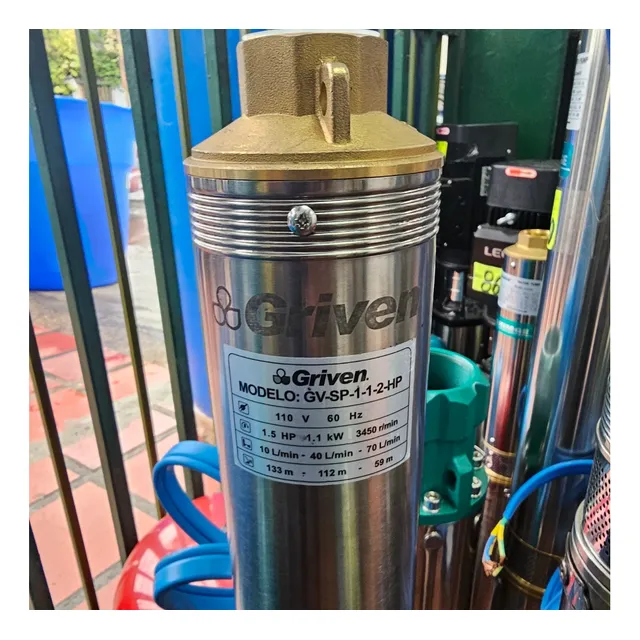 Bomba De Agua Sumergible Marca Griven De 1.5hp 110v
