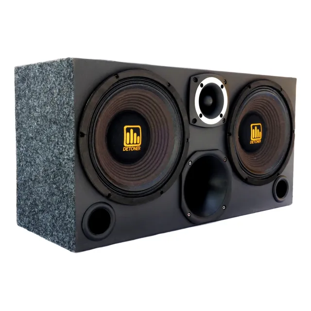 Caixa Medio Grave Detoner 2 Woofer 10pol 1 Driver 1 Tweeter