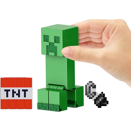 Minecraft Figura De Acción Creeper Mas Accesorios Tnt