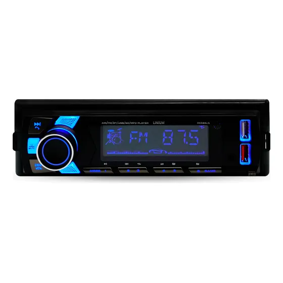 Autoestereo Coche Carro Radio Desmontable Am Fm Mp3 Usb Bt