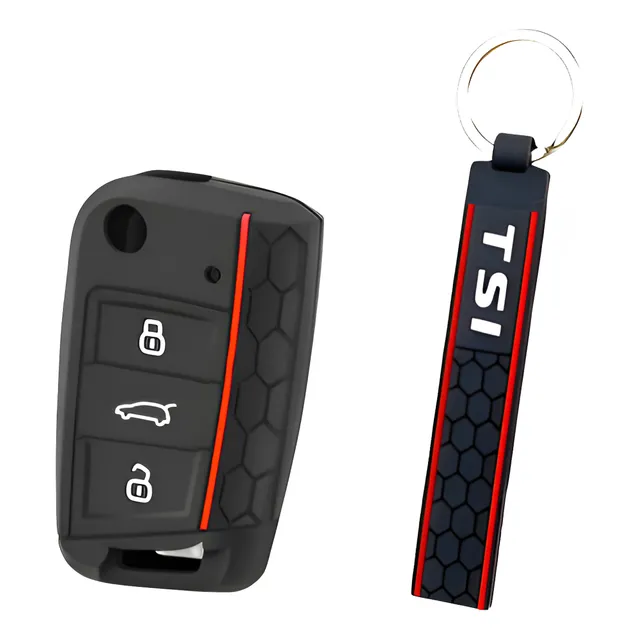 Kit Chaveiro + Capa Chave Nivus T Cross Acessórios Vw Tsi