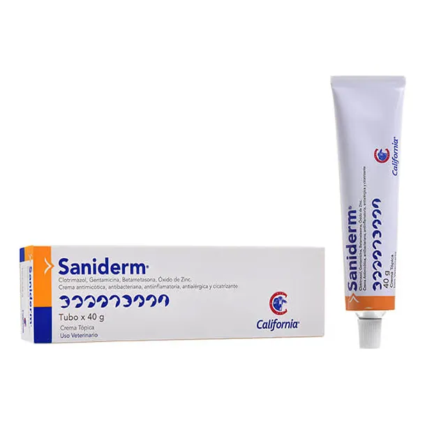 California Crema Antimicótica Saniderm Para Perros
