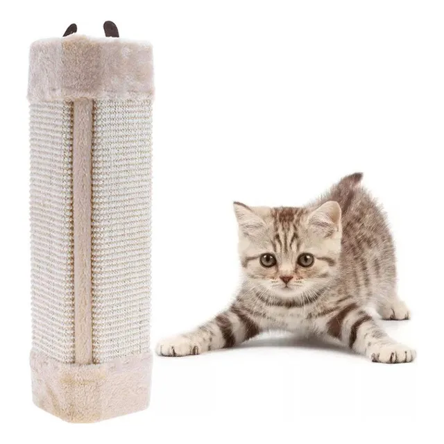 Rascador Para Gato Esquinero Sofa Y Pared Color Beige