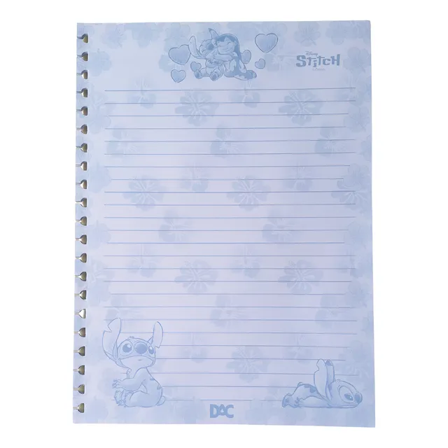 Caderno Universitário Stitch Refil Smart 48 Fls Pautadas 90g