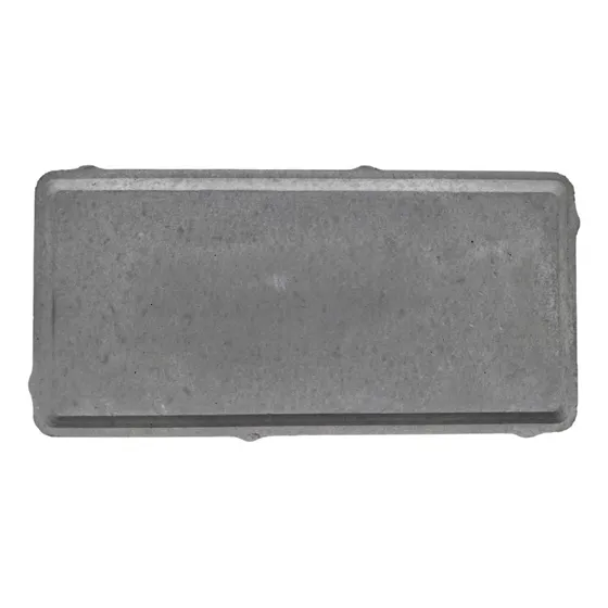Tablilla Decorcreto Rectangular De 2cm Peltre 10 X 20