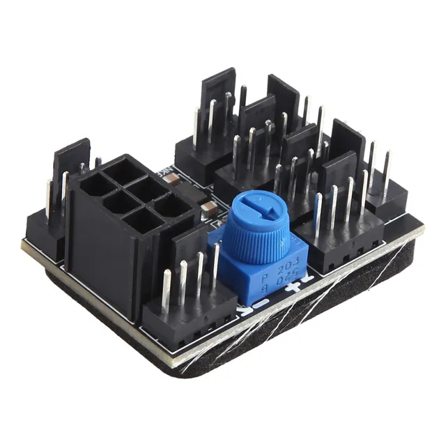 Adaptador De Ventilador De 3 Pines Y 4 Pines Pwm Pc Case, Hu