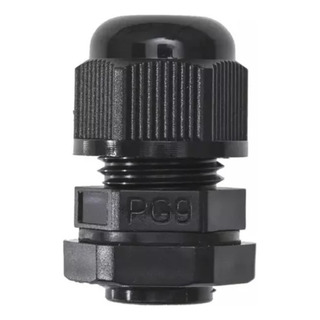 Kit 2x Prensa Cabo Pg9 Preto 4-8mm Pg09 Kit 2x Prensa Cabo Pg9 Preto 4-8mm Pg09