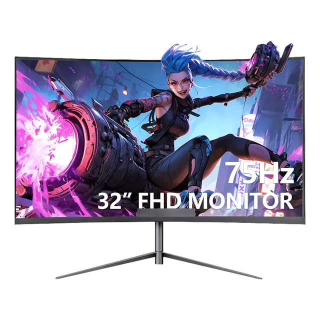 Monitor Pc 32 Curvo, Monitor Led Gamer Pantalla Sin Biseles