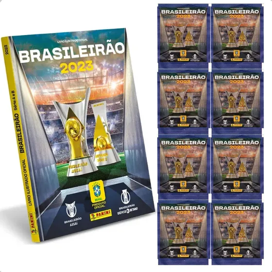 Álbum Brasileirão 2023 Completo Para Colar Capa Dura Oficial