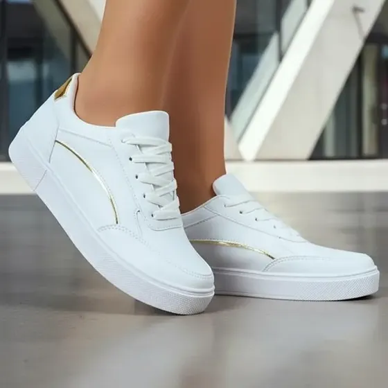 Tenis Feminino Casual Leve Retrô Clássico Moda Confortavel