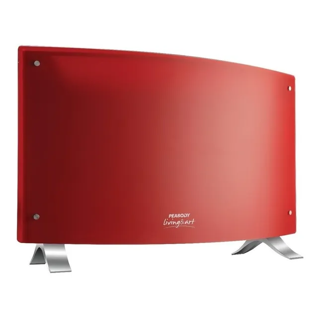 Panel calefactor eléctrico Peabody Vitroconvectores PE-VQM20 PE-VQM20B rojo 220V