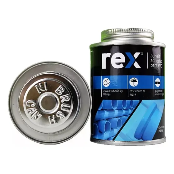 Adhesivo Para Pvc - Tarro 250cc - Rex