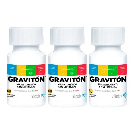 Gravitón X 60 Cmp. Multivitaminico Combo X 3