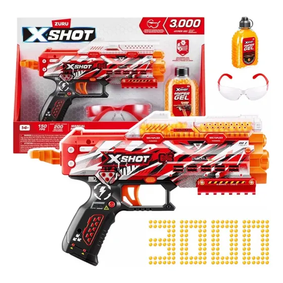 Pistola Bolas Gel Zuru X-shot 7604 Hyper Gel Stinger 3000