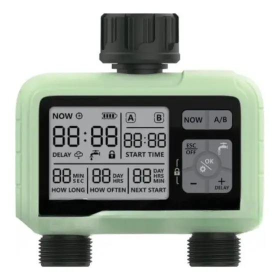 Temporizador De Agua Con Pantalla Lcd Para Riego De Jardín,