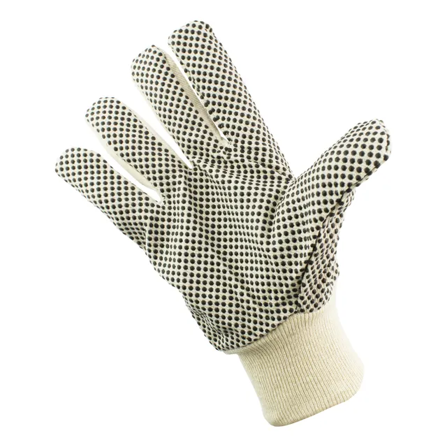 Guante De Pepa Hilaza + Pvc Antideslizante Epp X 12 Unidades