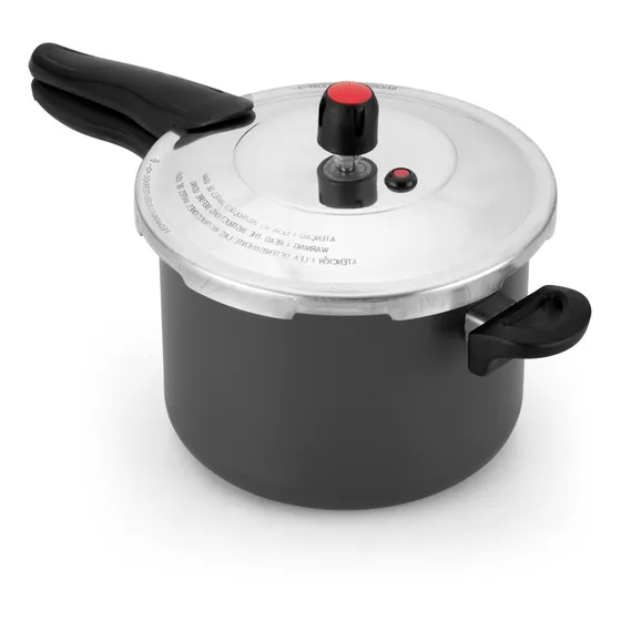 Panela Pressão 4,5l Antiaderente Fechamento Externo Premium Cor Cinza Alegrete