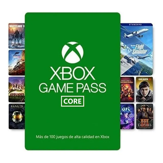 Xbox Game Pass Core Global Entrega Inmediata Promoción