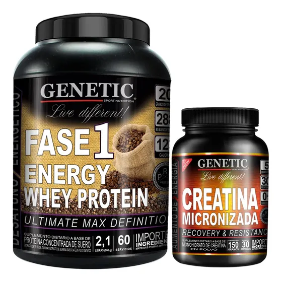 N1 Músculos Fuertes Energía Proteína Fase 1 Creatina Genetic