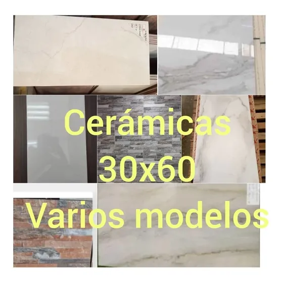 Ceramica 30x60 Blanco Brillante.  Y Otros Modelos.precio X M