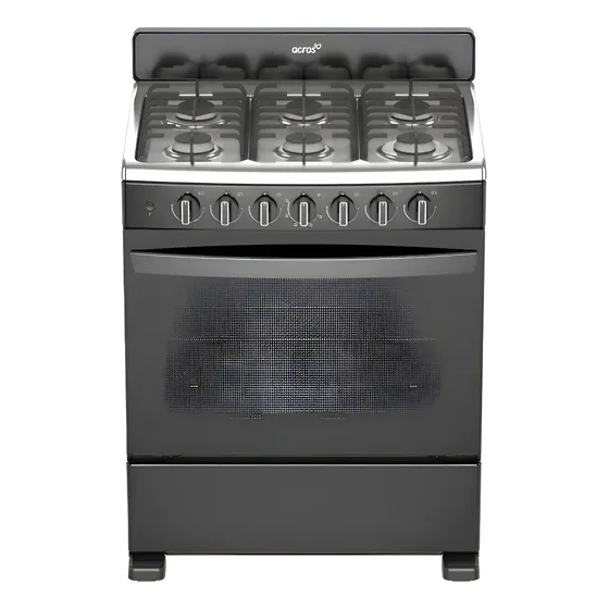 Estufa Al Piso A Gas Acros 30 Negro Afr4112b