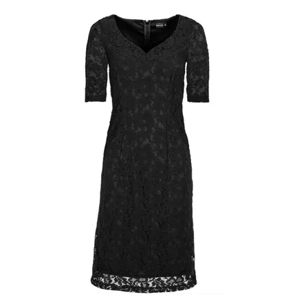 Vestido Encaje Negro Ve 55