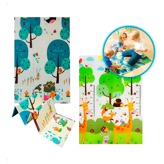 Alfombra Didáctica De Goma Eva Infantil Antigolpes Plegable
