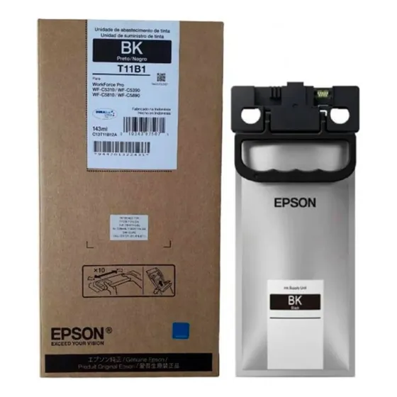 Bolsa Tinta Epson Wf-c5890 Wf-c5810 T11b1 T11a2 T11a3 T11a4 Tinta Preta