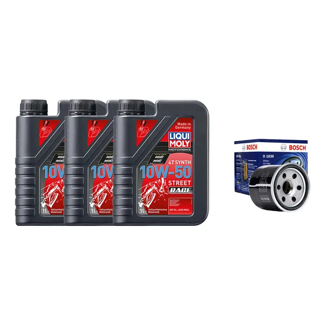 Kit R3/a, Mt03, Xj6, Mt07, R6 3l Liqui Moly 10w50 + Filtro