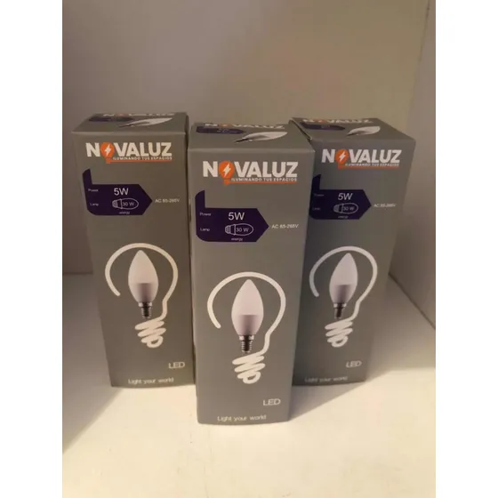 Bombillo Vela Led  Rosca E14  5 Watts Ref 1,4