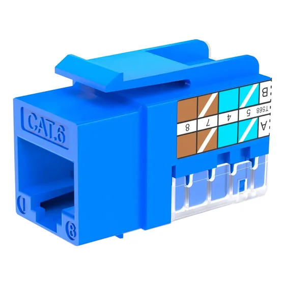 Coupler Jack Hembra Rj45 Cat6 Qnet Varios Colores