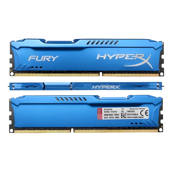 Memoria Ram Hyperx Fury 16gb Pack (2x8gb) Ddr3 1866mhz Blue