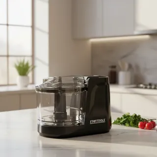 Mini Multi Processador De Alimentos 350ml Triturador Cozinha Preto 127v