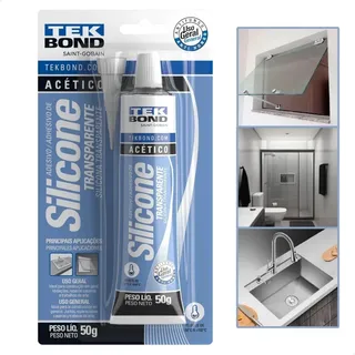 Silicone Cola Selante AcĂ©tico Transparente Alta AderĂȘncia Multiuso Tekbond 50g Silicone Cola Selante AcĂ©tico Transparente Alta AderĂȘncia Multiuso Tekbond 50g