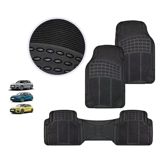 Cubre Alfombra Auto Goma Pesada 4 P P/ Audi A1 A3 S3