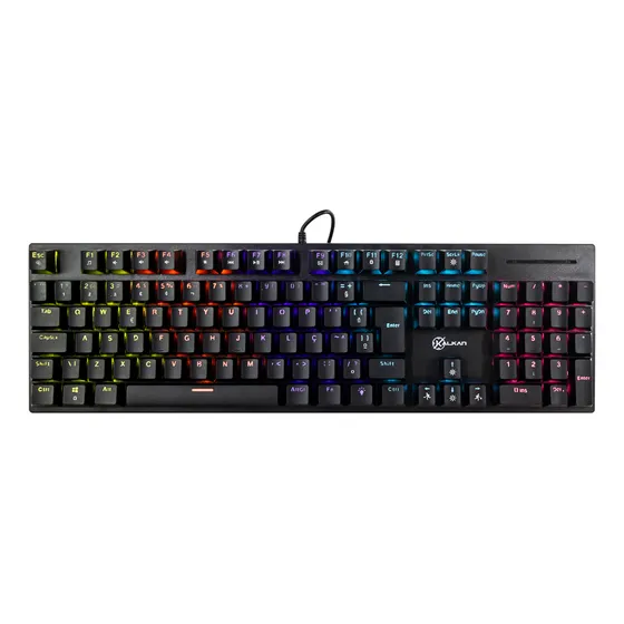 Teclado Mecanico Gamer Kalkan Loki Rainbow Sw Brown Abnt2