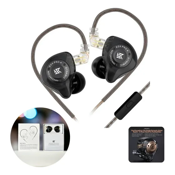 Fone De Ouvido Kz Edx Pro X In Ear Com Mic Linha 2025