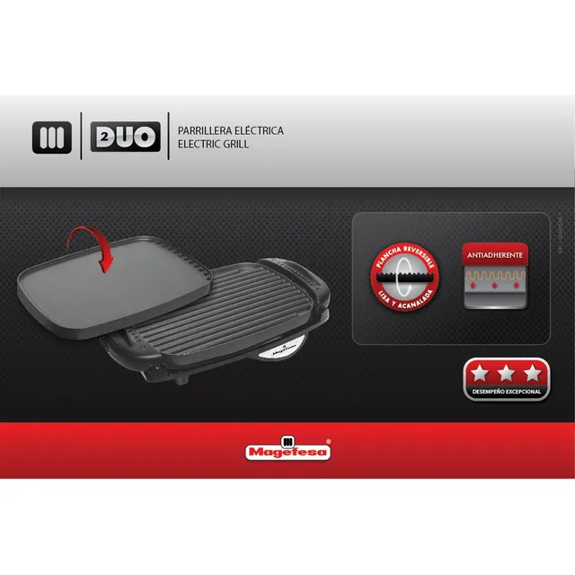 Magefesa Parrillera Electrica Grill Duo
